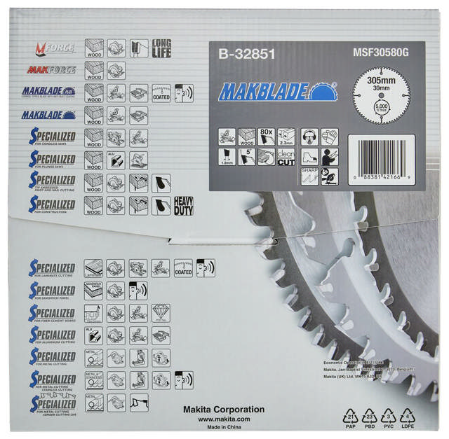 SIRKELSAGBLAD HM 305X30MM Z80