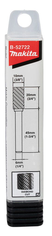 FIL ROTERENDE 10X20X6MM SYLIND