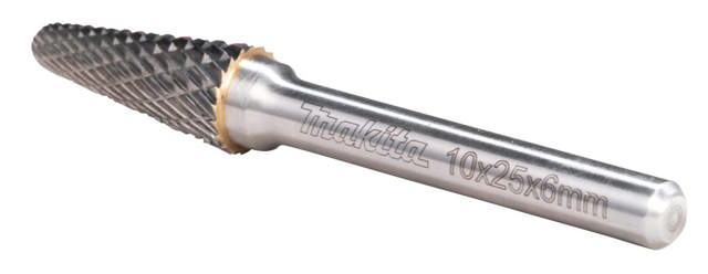 FIL ROTERENDE 10X25X6MM KONISK