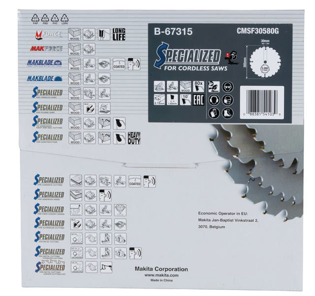 SIRKELSAGBLAD 305X30X80T B-672