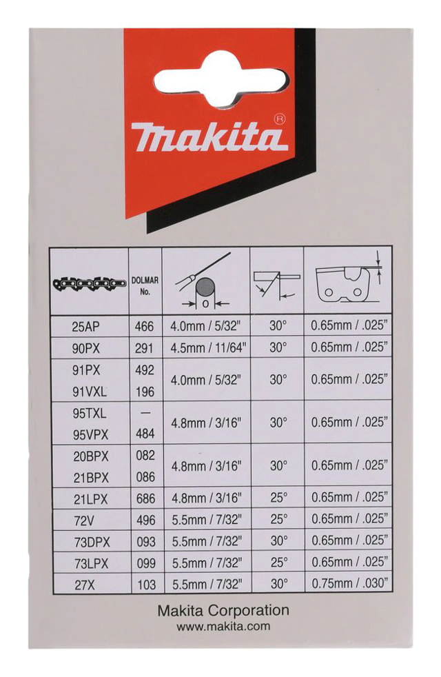 SAGKJEDE 3/8' 1,1MM 52 14'