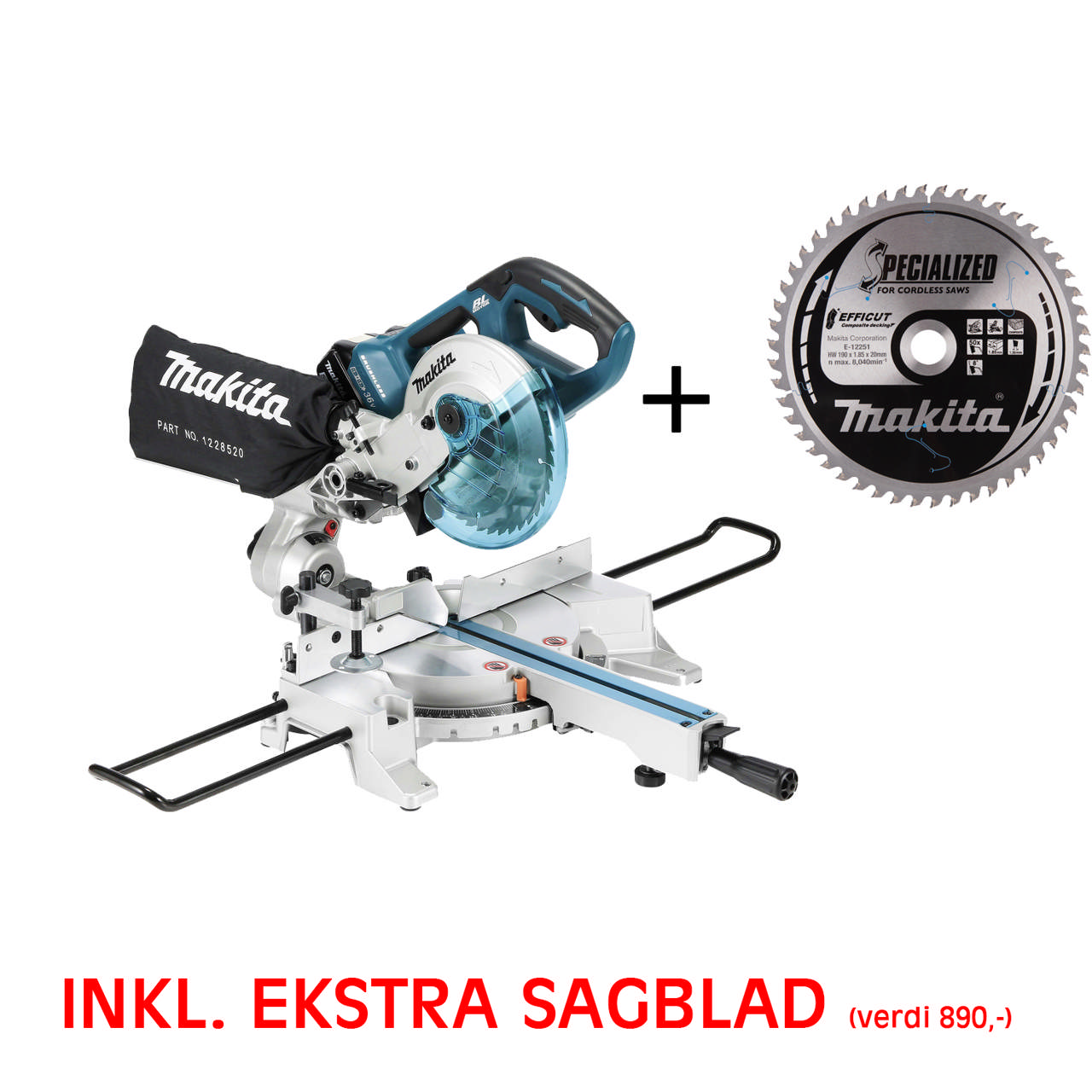 KAPP-/GJÆRSAG 2X18V 190X20 DLS