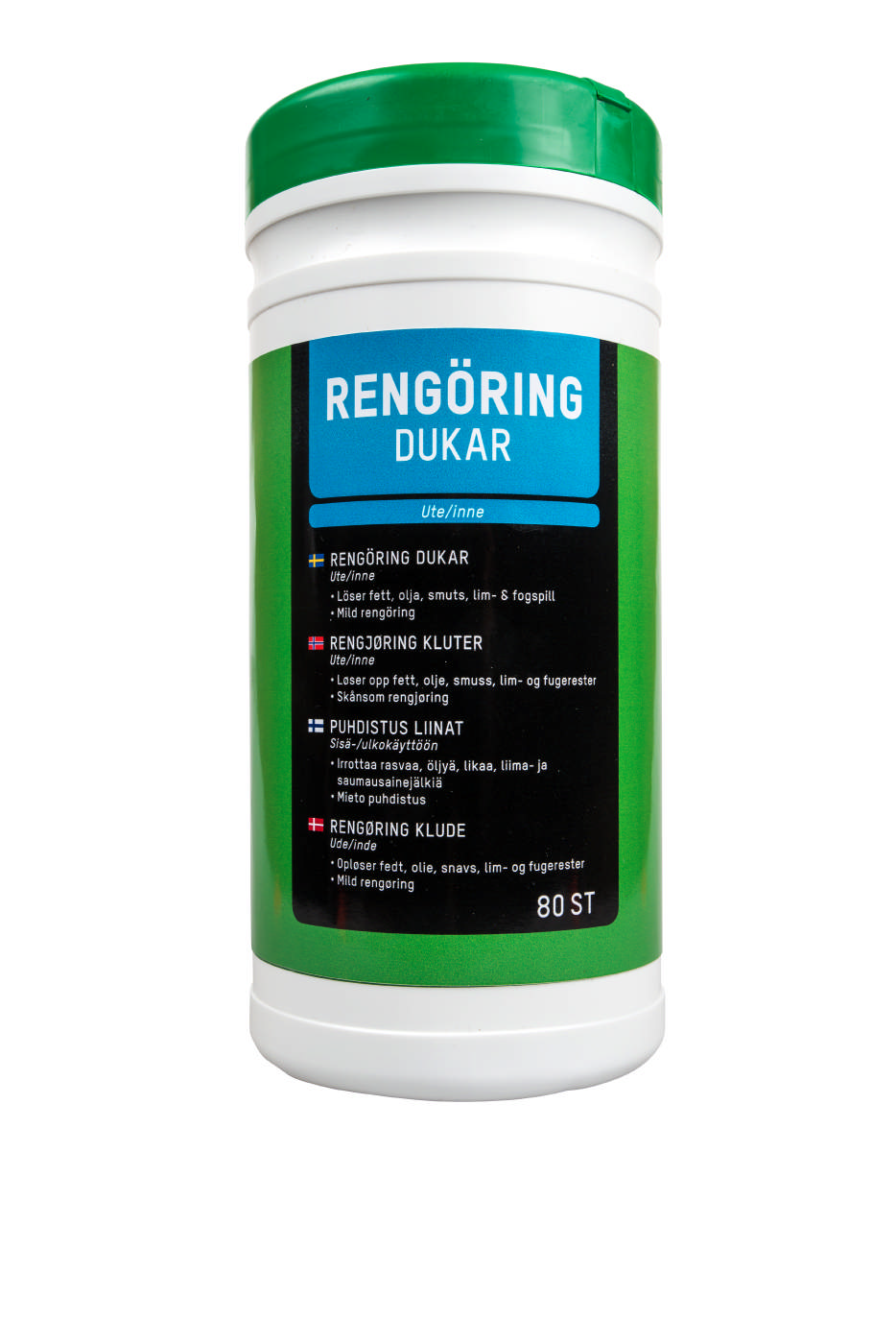RENGJØRINGSDUKER 80 STK