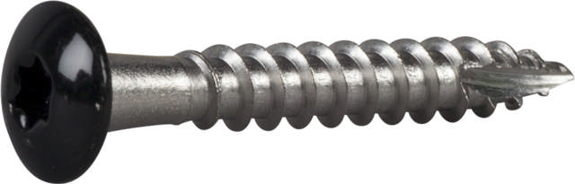TAKRENNESKRUE 4,8X35 A2 SVART
