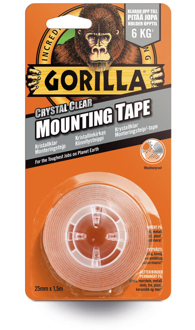 TAPE GORILLA TRAN 25,4MMX1,52M
