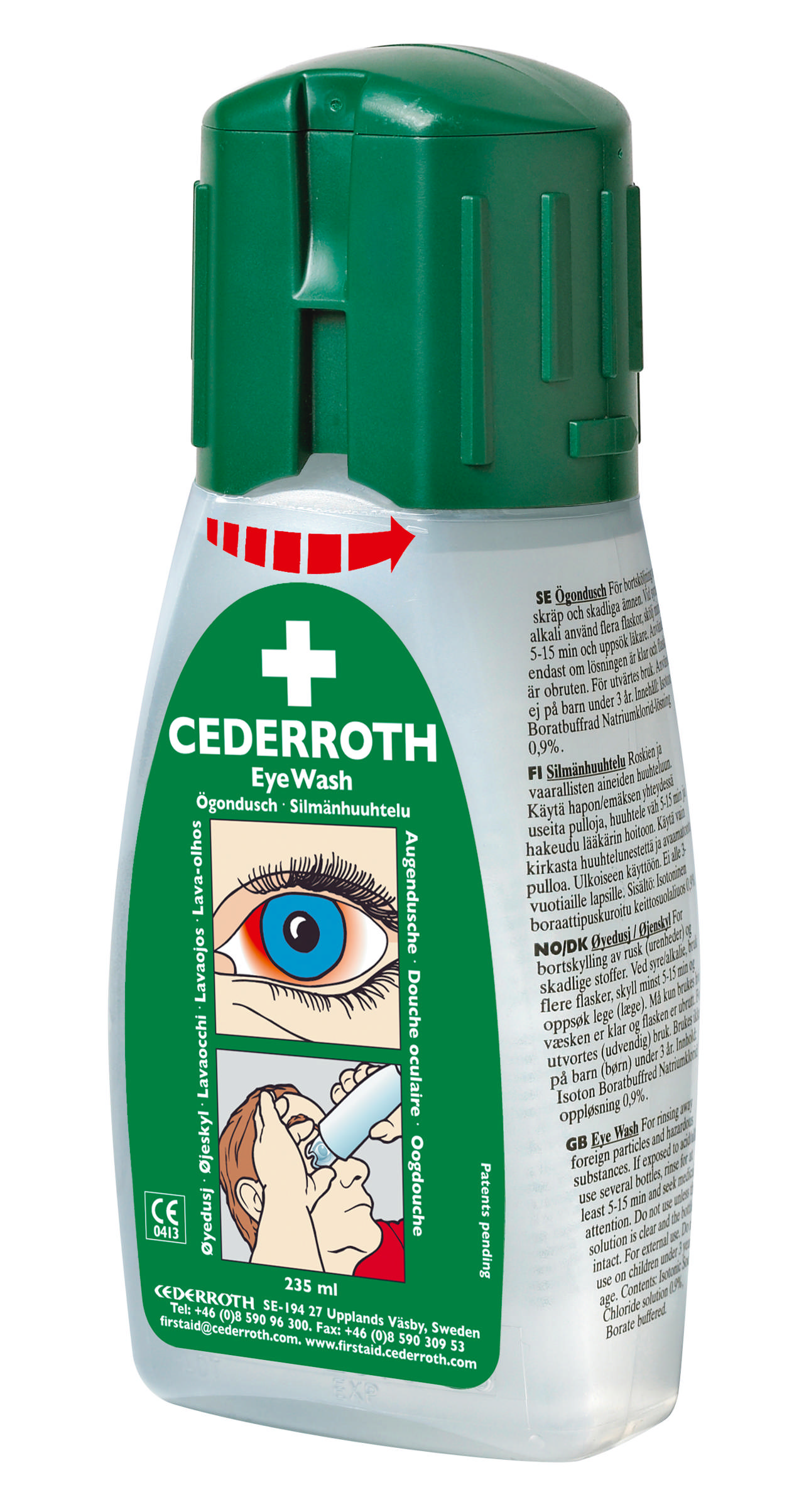 ØYEDUSJFLASKE 7221 235ML