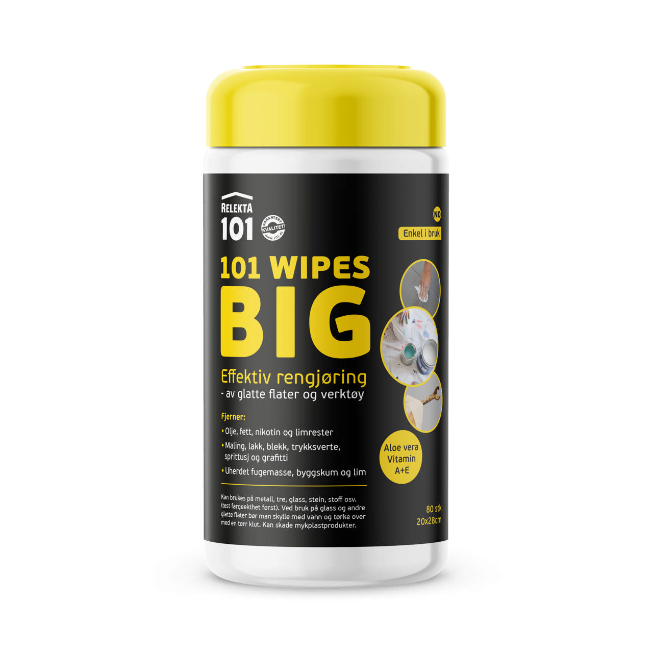 101 Wipes BIG Boks medHvit