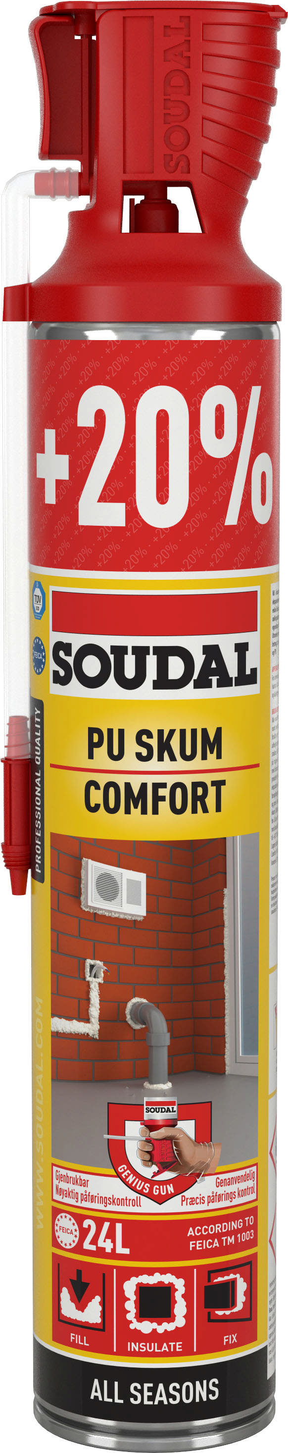 720ML PU SKUM COMFORT ALL SEAS