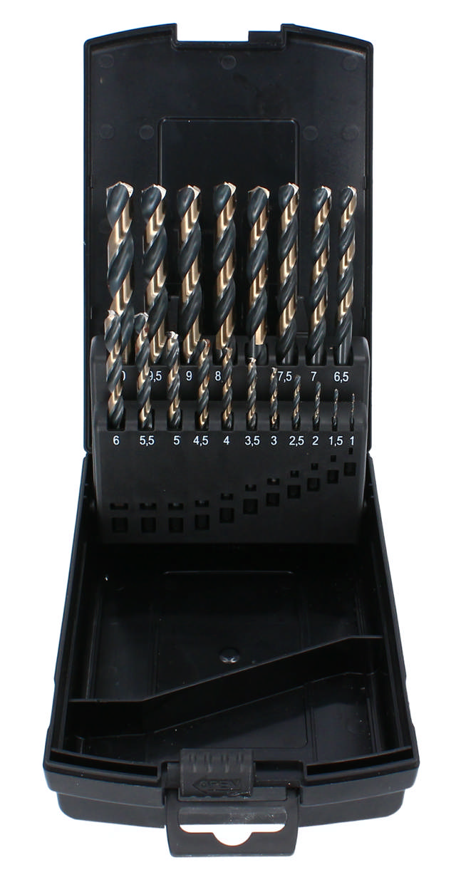 HSS Turbo-G sæt 1-10mm 19 dele
