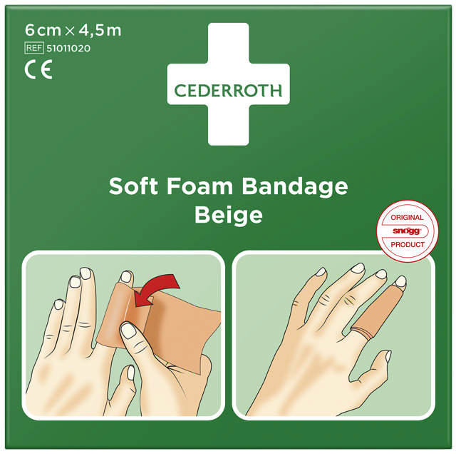 PLASTER SOFT FOAM BEIGE 6CMX4M